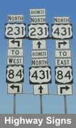 galvannealed coated metal is excellent for highway signs
